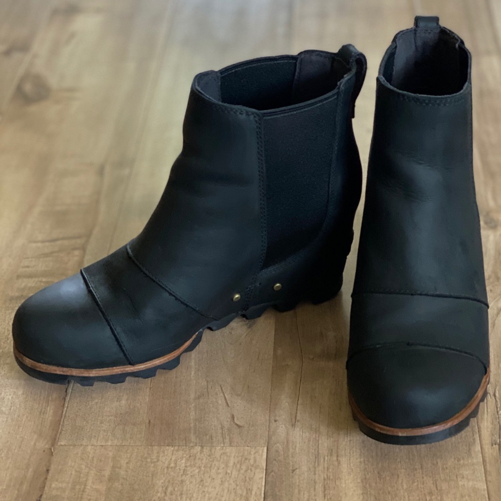 Sorel Joan of Arctic Chelsea Wedge 7.5 Black